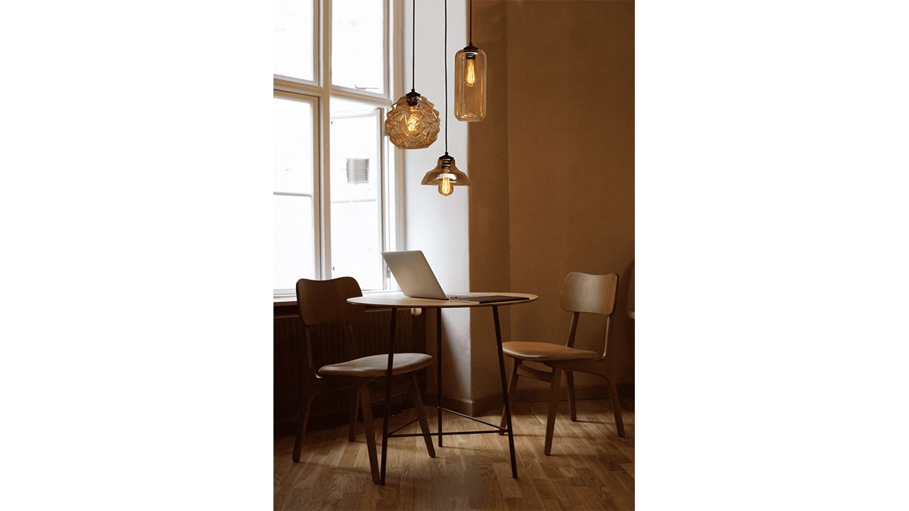 Hanglamp 2262-05-35-3-14-237 Quinto Amber B35 x D35 cm