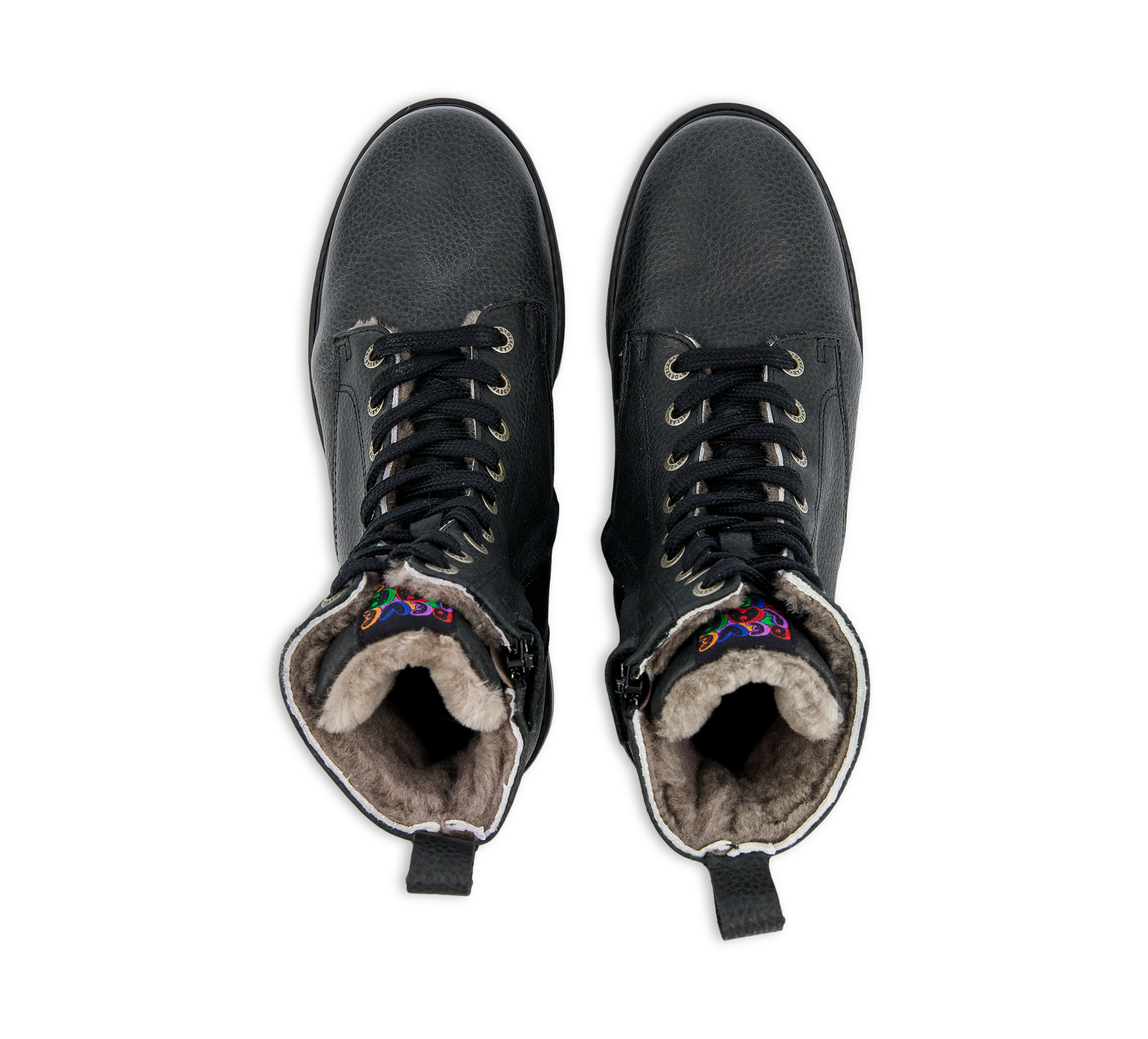 Develab Girls Mid Boot Laces Fur - Winterschuhe