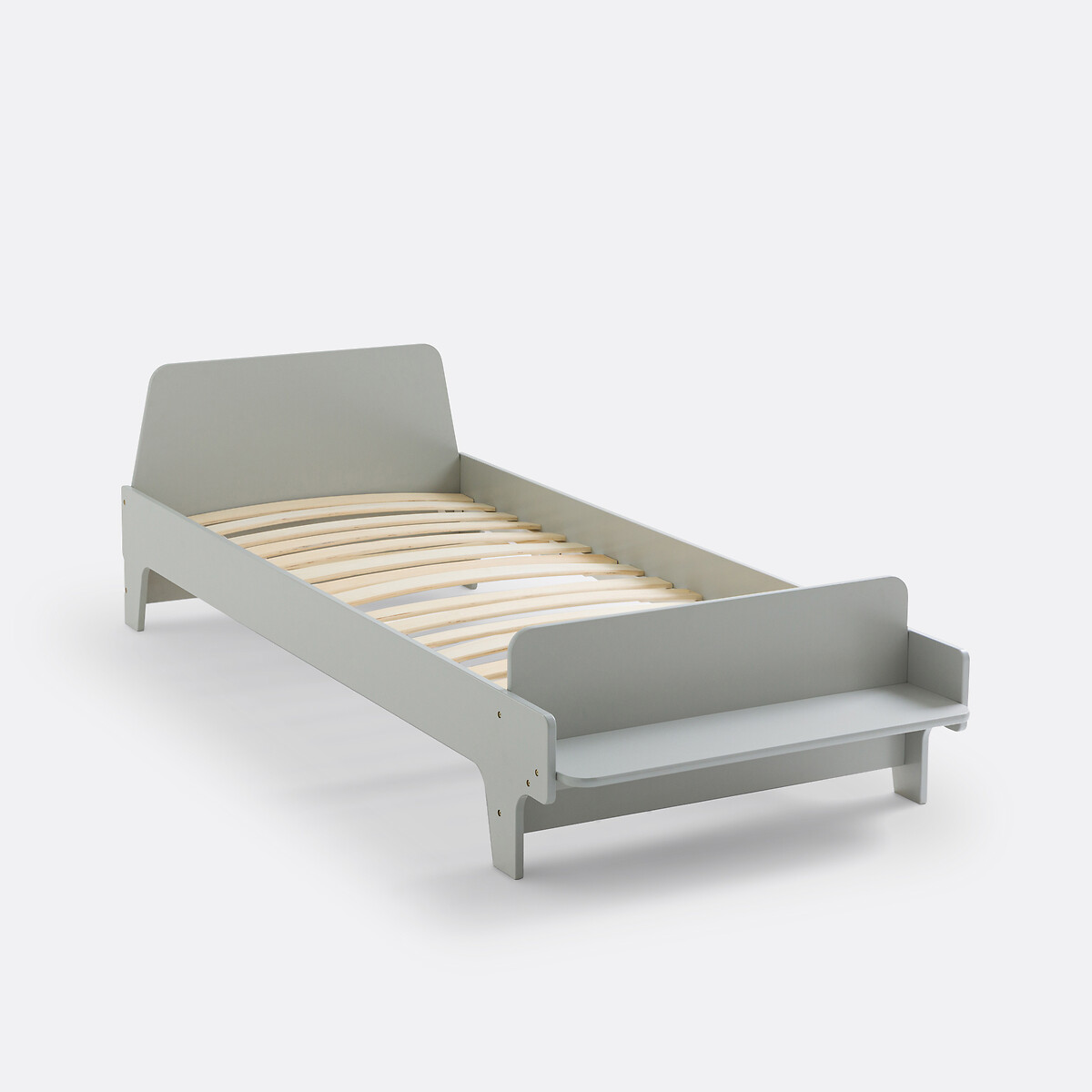 LA REDOUTE INTERIEURS<br>Cama com estrado de ripas + banco Nuttéo