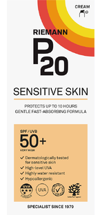 Riemann P20 Zonnebrand Sensitive Skin SPF50  200ML