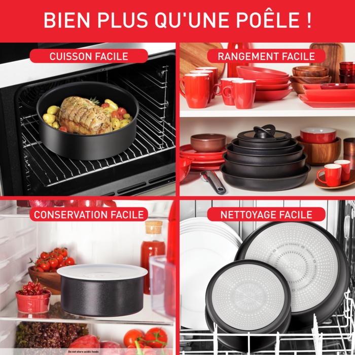 Ingenio Unlimited, Batterie de cuisine 13pcs, Antiadhésif, Induction