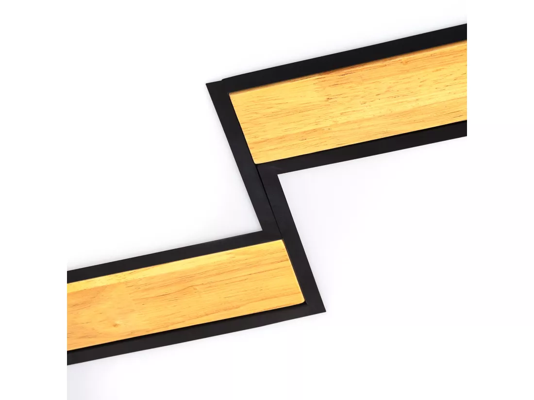 Plafonnier LED Rond Métal 27WCCT Sélectionnable Brusk Ø500 mm Noir