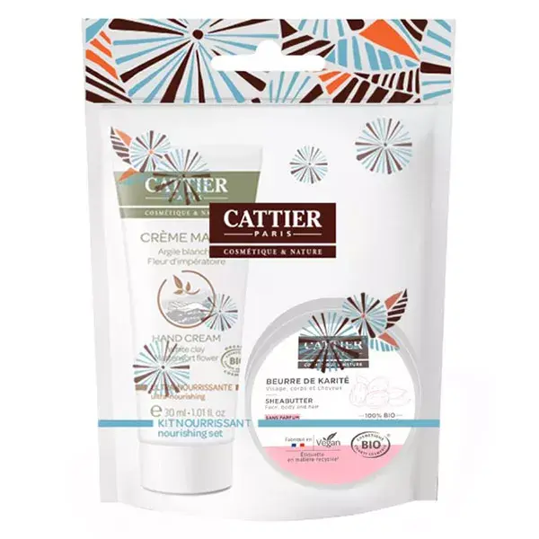 Kit Nutritivo Orgânico para Mãos e Lábios da Cattier