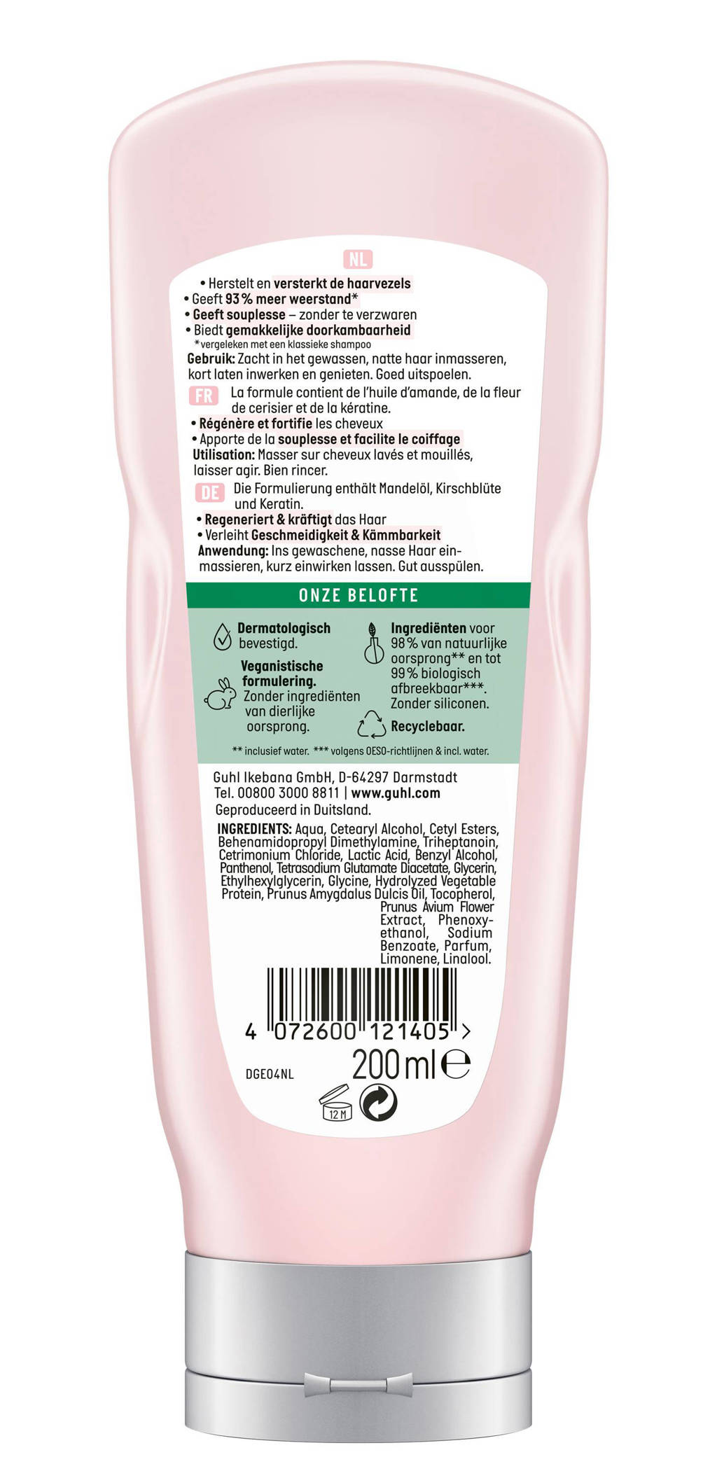heerlijke geurRijke Voeding conditioner - 4 x 200 ml- voordeelverpakking