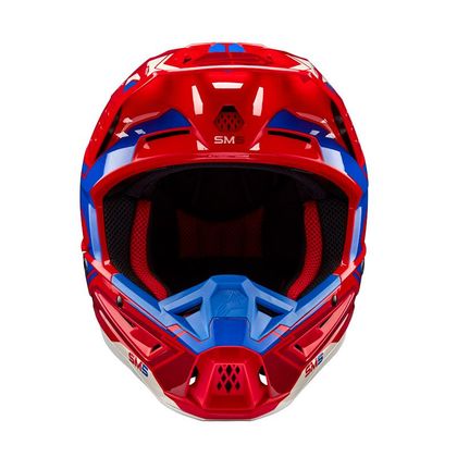Casque cross Alpinestars SUPERTECH S-M5 - ACTION 2 2023 - Rouge / Bleu