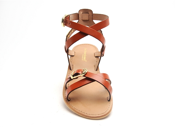 Les tropeziennes nu pieds plats femme hepana f orange