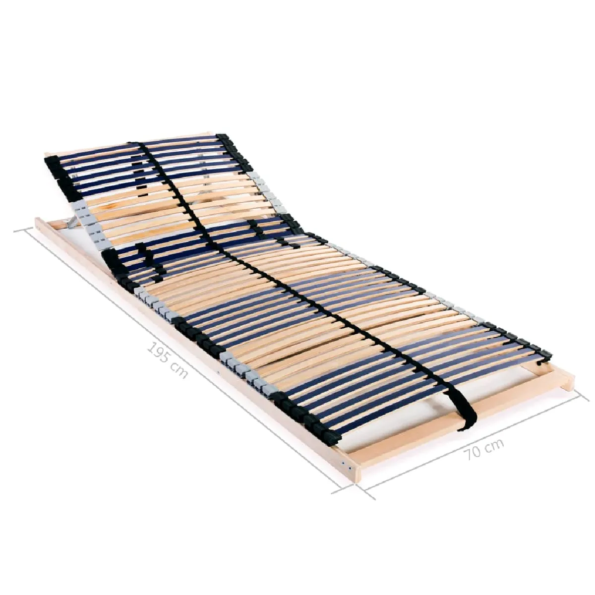 VIDAXL Sommier à lattes sans matelas - 70x200 cm