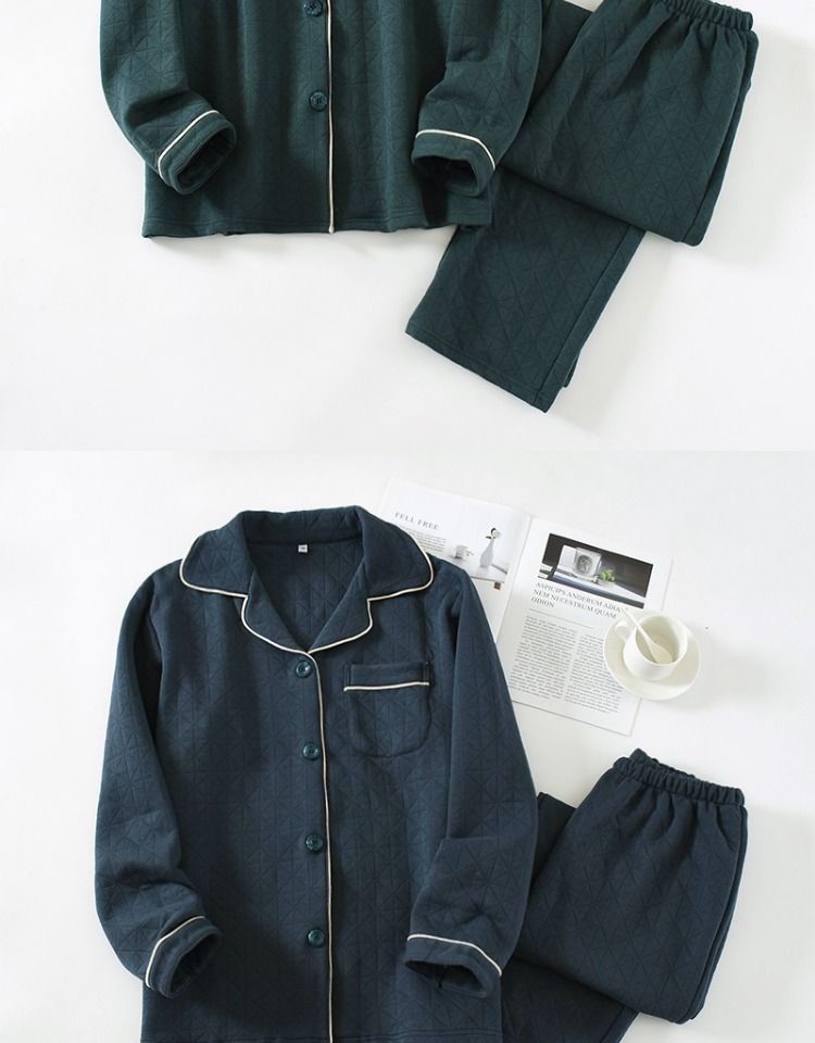 Dogini - Pyjamaset: gewatteerde jas + broek