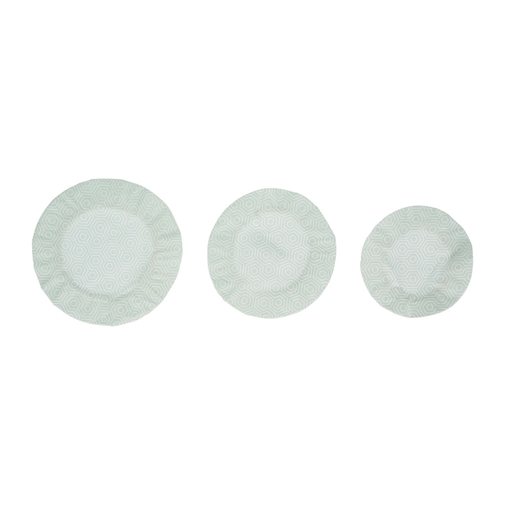 Lot de 3 charlottes couvre-plat coton