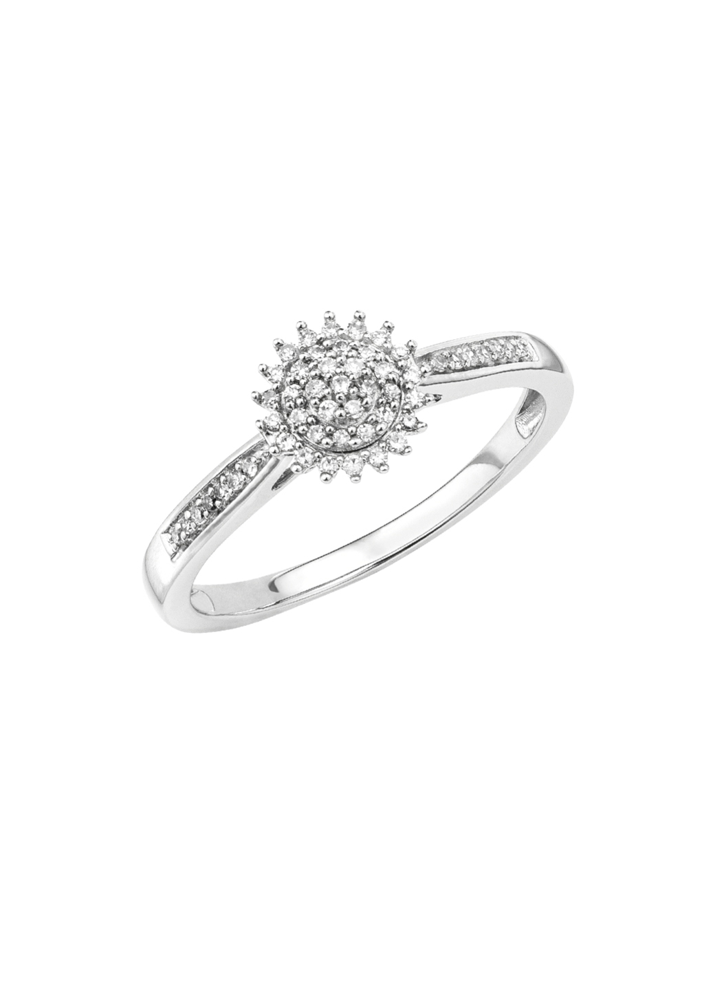Edler Damenring mit 51 Diamanten