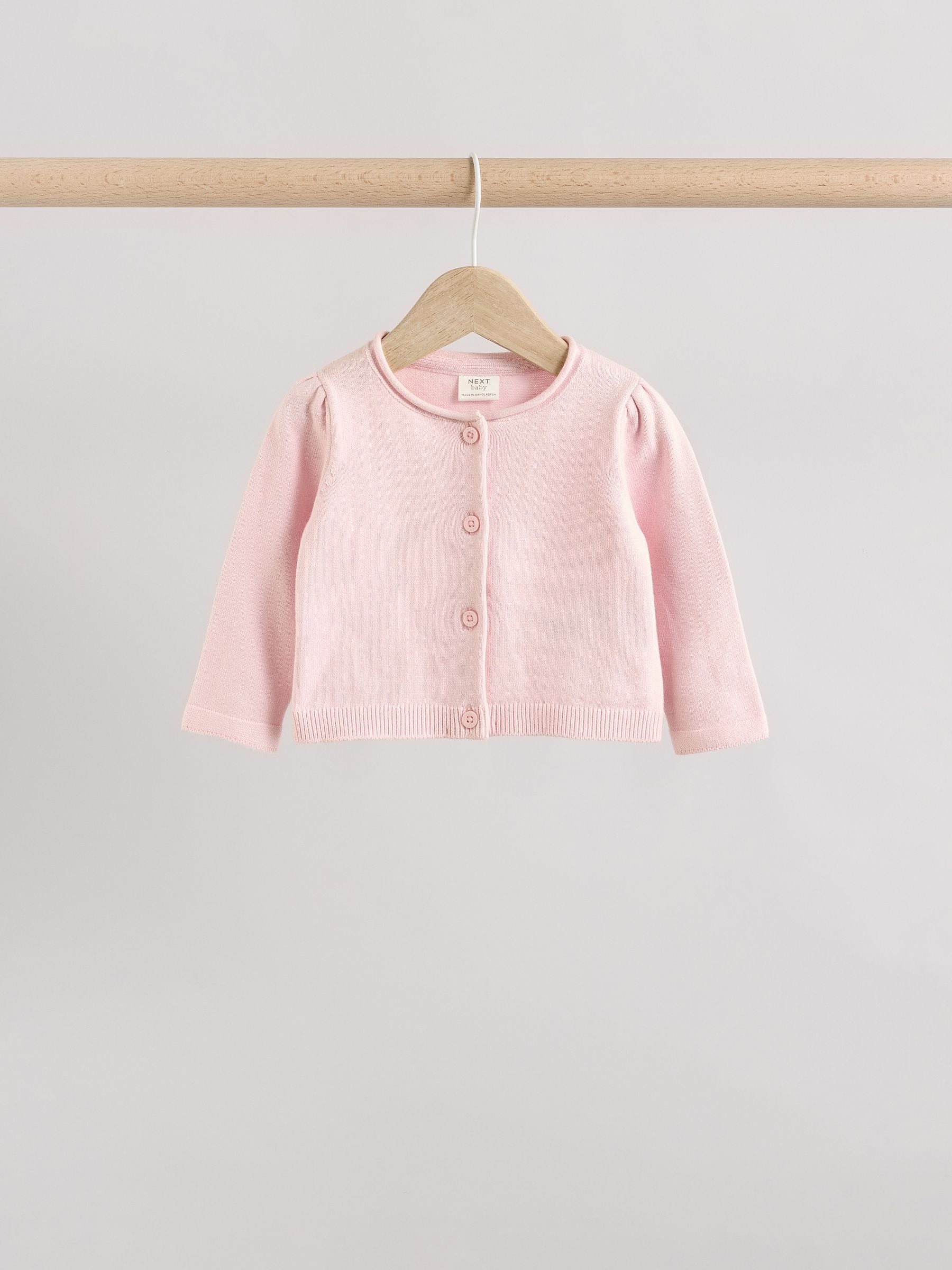 Roze/naturel - Verpakking van 2 100% katoenen vesten (0 mnd - 3 jr)