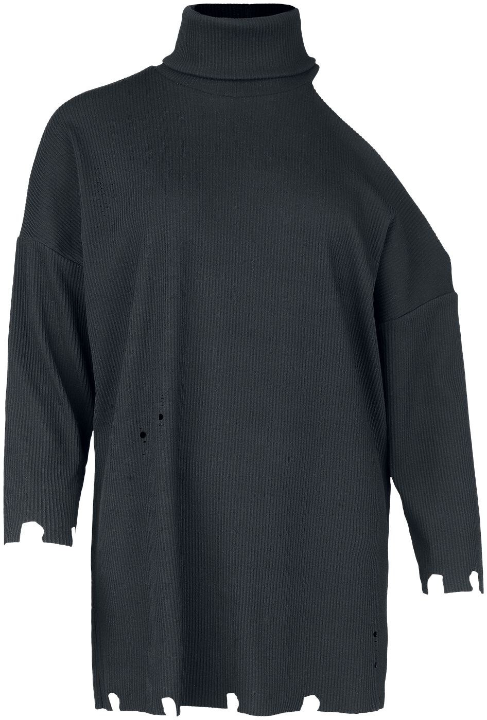 Chemise manches longues effet usé | Gothicana by EMP T-shirt manches longues