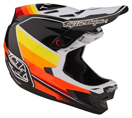 Casque Intégral Troy Lee Designs D4 Carbon Mips Noir/Orange