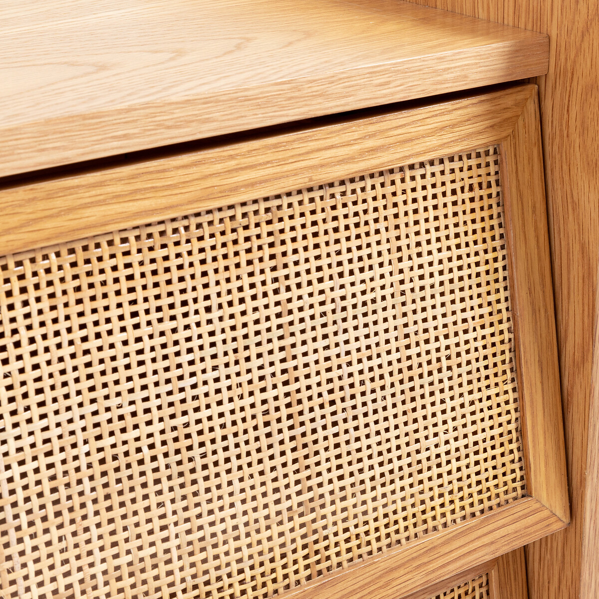 LA REDOUTE INTERIEURS<br>Mesa de cabeceira de vime com 2 gavetas, Kaya