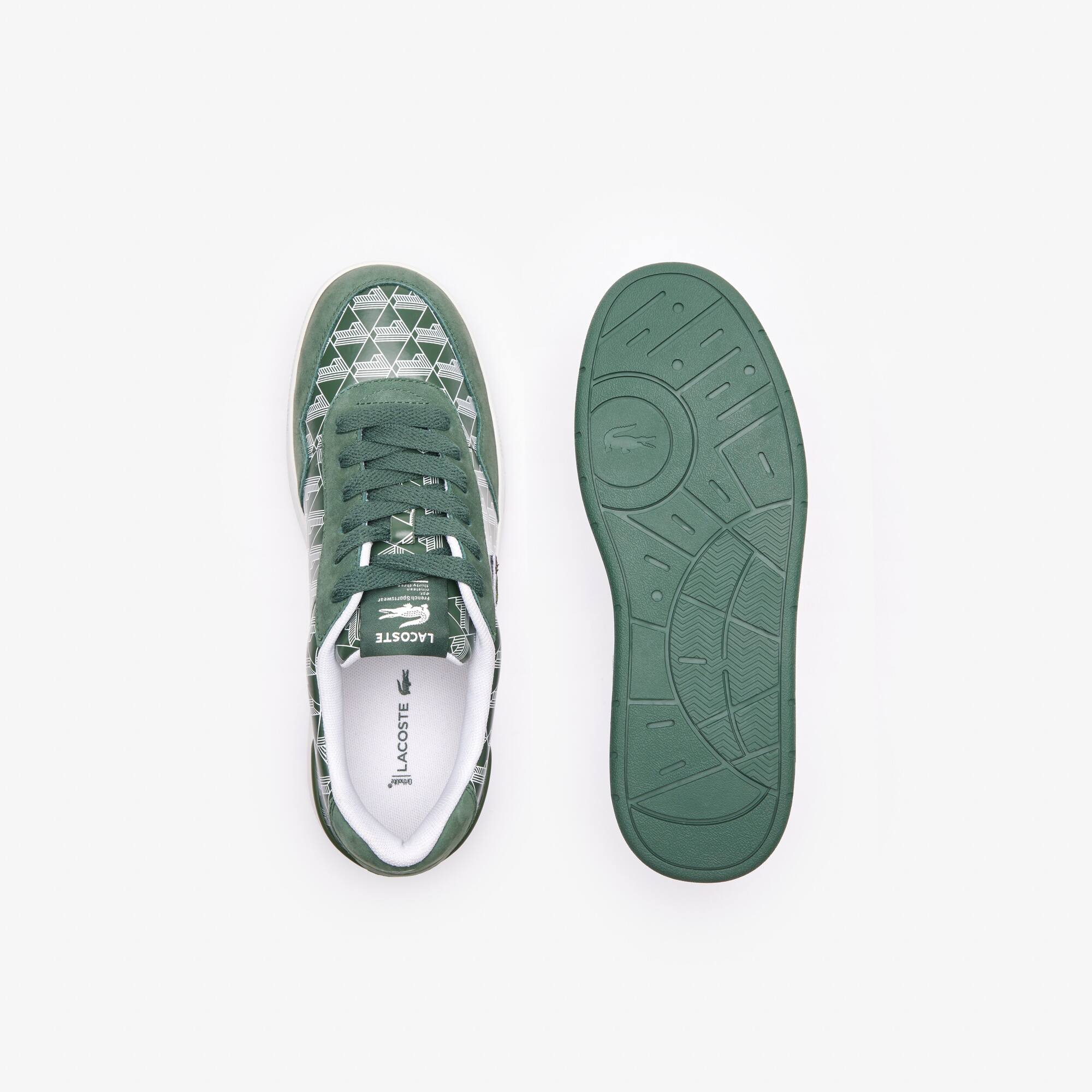 Herren-Sneakers ACE CLIP aus Leder mit Monogramm Sneakers - Grün - Lacoste - Herren