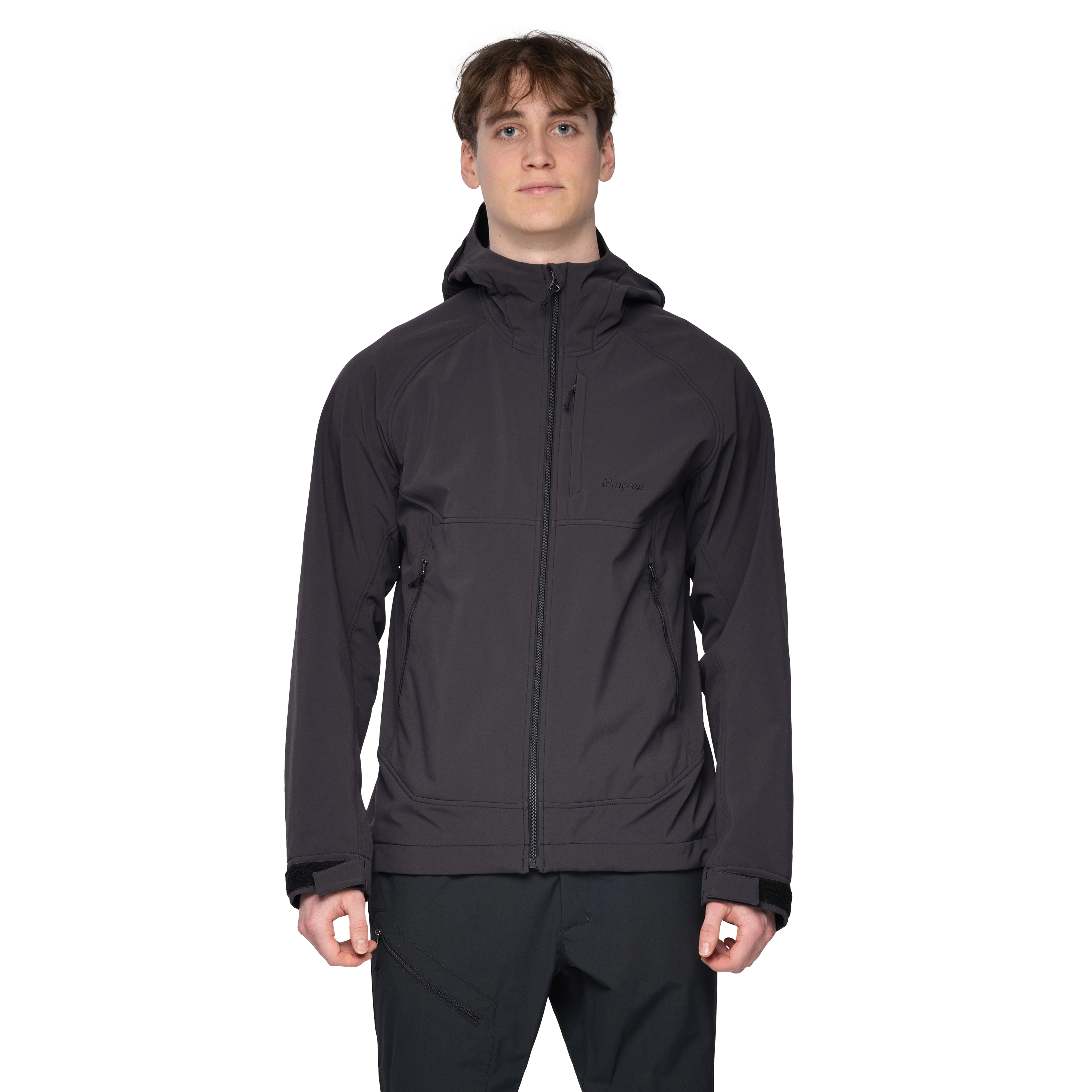 Vaagaa Softshell Jacket Hood Men Black