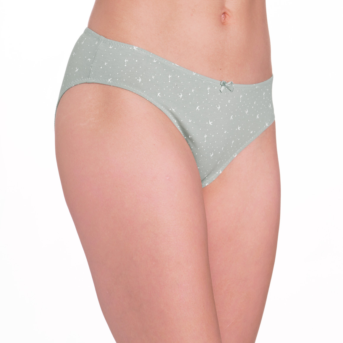 Gina Benotti 5 Damen Slips aus Baumwolle oliv / rosa / schwarz
