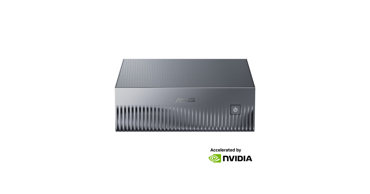 ASUSAscent GX10 ARM v9.2-A 128/2 mini-pc  (Donkergrijs | NVIDIA GB10 Grace Blackwell | DGX Spark | NVLink-C2C | 128 GB | 2 TB SSD)