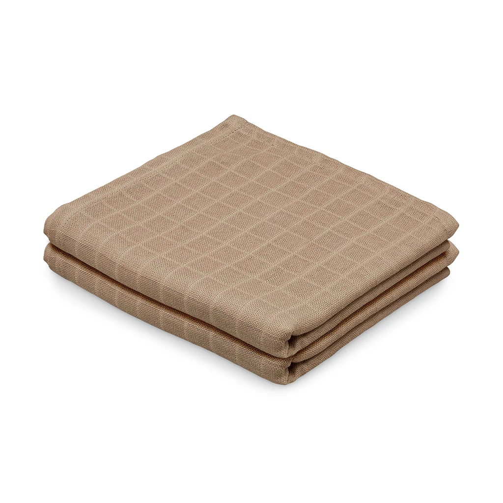 Stofble, 2-pak - GOTS Camel