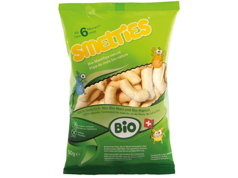 Smelties Knabberspass Bio-Maisflips nature 50 g Bio-Maisflips nature 6  Monate