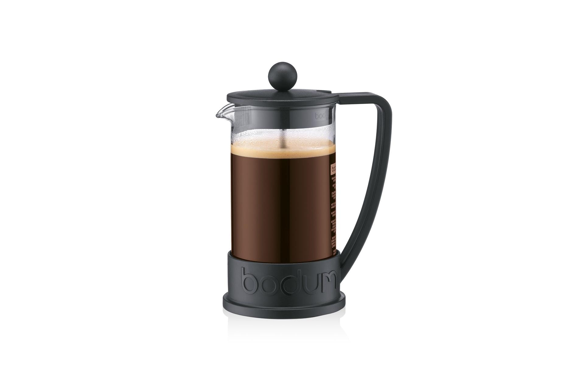Kaffeebereiter Brazil Schwarz, 0.35 lFrench-Press-Kaffeebereiter 3 Tassen