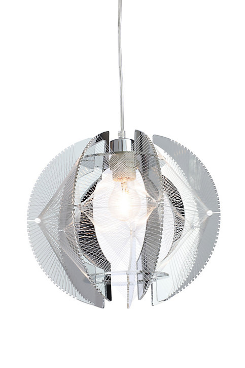 Suspension Bastberg GoodHome E27 argent