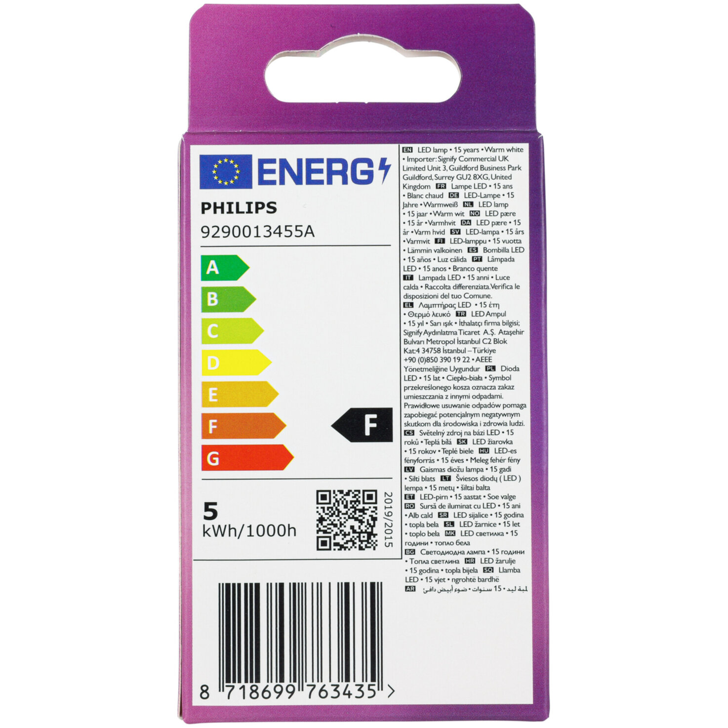 Philips LED-Kugel E14 warmweiss 4.3 W