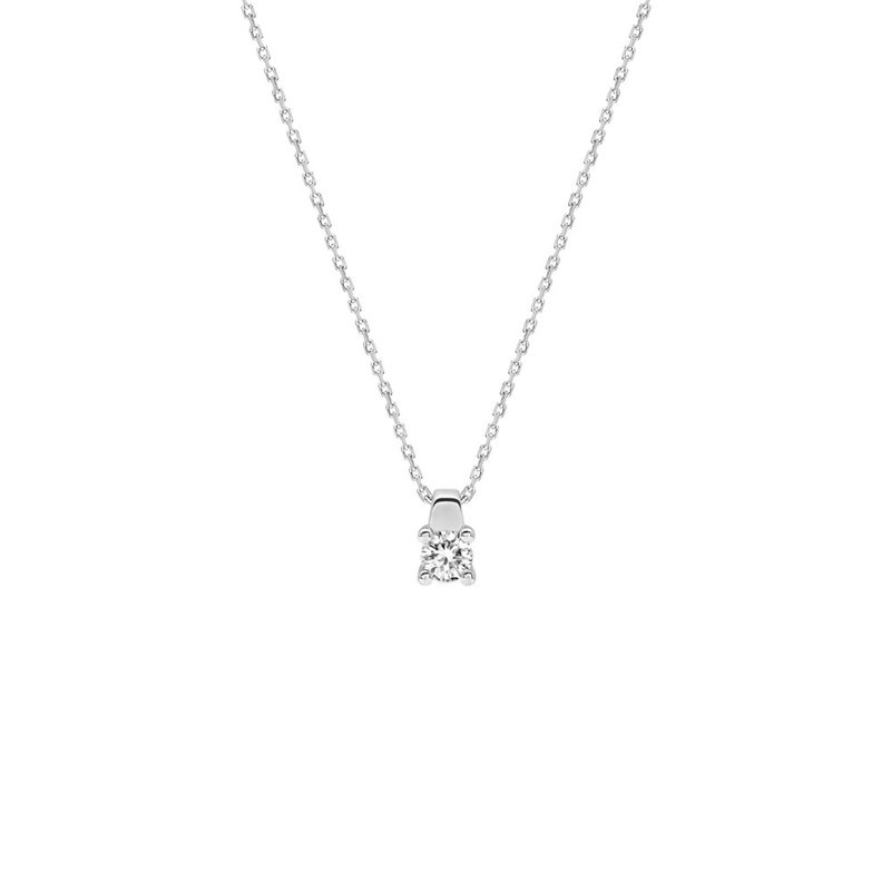 Collier Femme - Or 18 Carats - Diamant 0,23 Carats - Longueur : 42 cm
