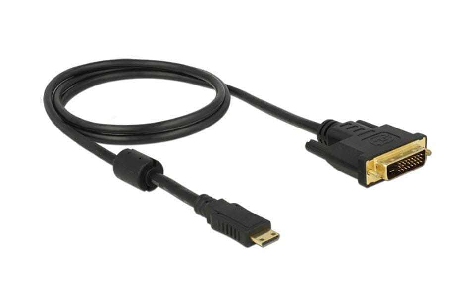 Kabel Mini-HDMI (HDMI-C) - DVI-D, 1 mHDMI Kabel Mini-C Stecker auf DVI 24+1 Stecker
