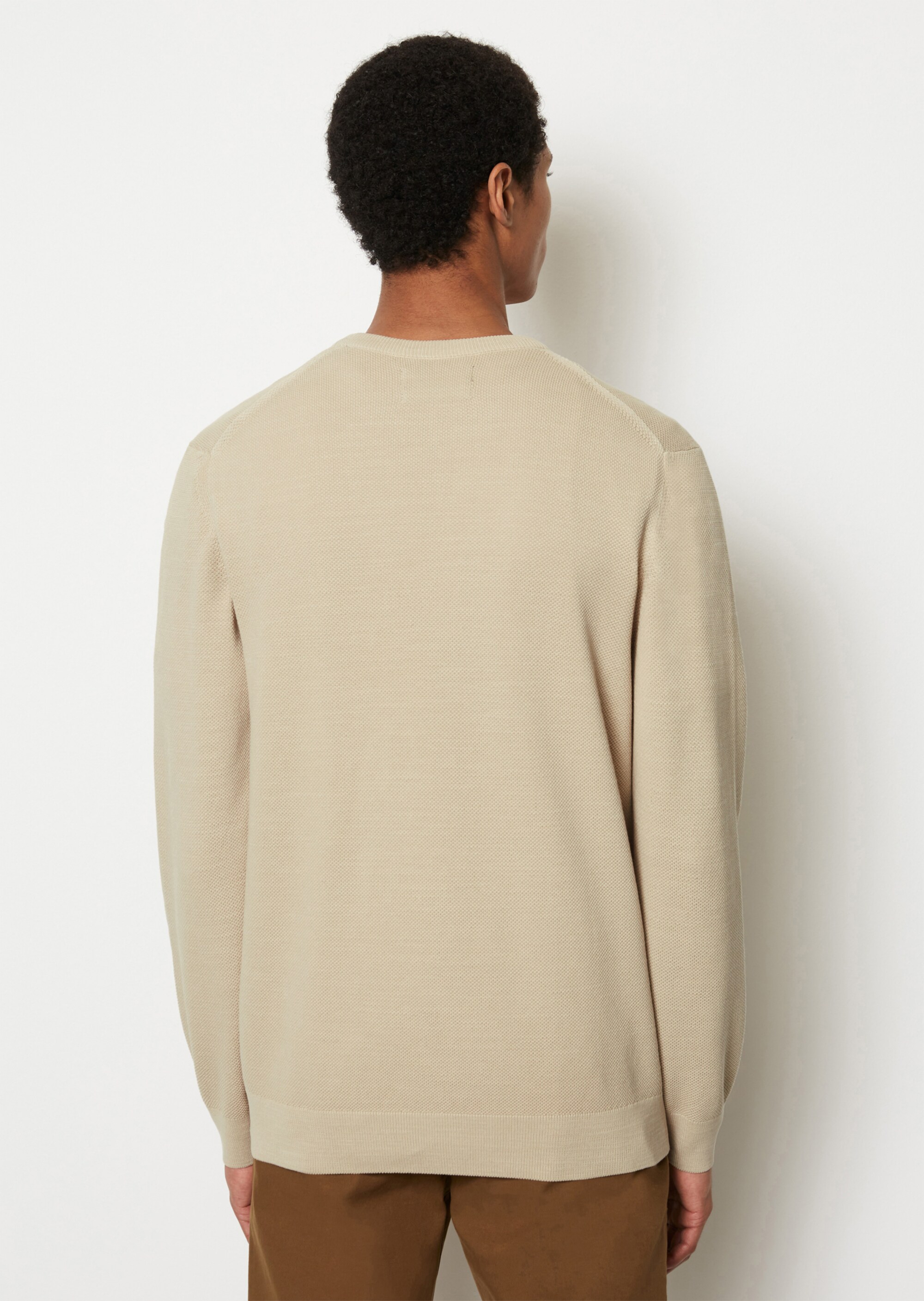 Pullover regular mit feiner Piqué-Struktur