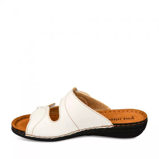 Mules BLANC GREEN RELAX