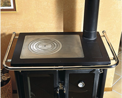 Nordica Extraflame Rosetta slow-burner, kleur grijs, kookplaatmateriaal, 7,2 kW