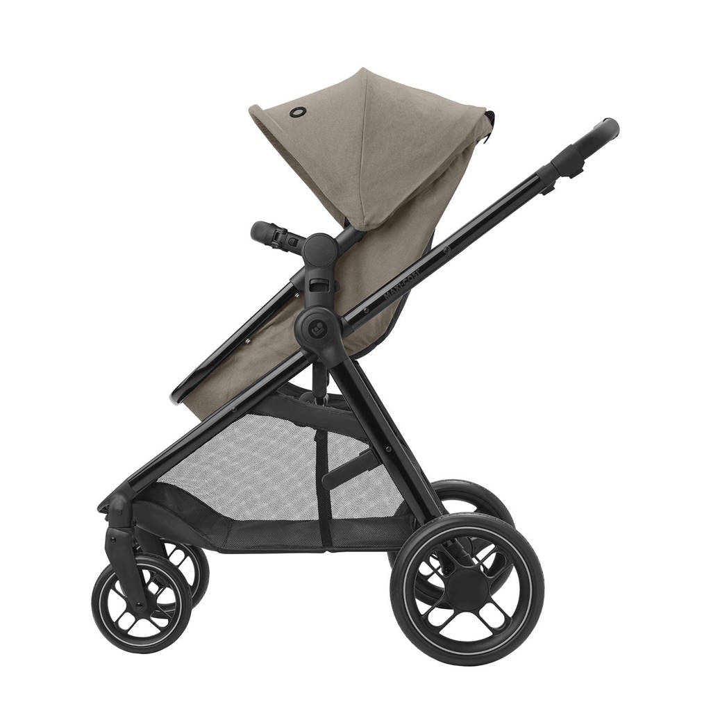 MC Zelia 3 Luxe Twillic Truffle Fr (Black glossy frame & Black Leather)