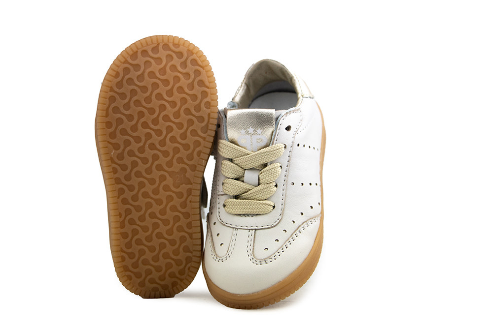 Pinocchio Sneaker Ivoor Goud Combi
