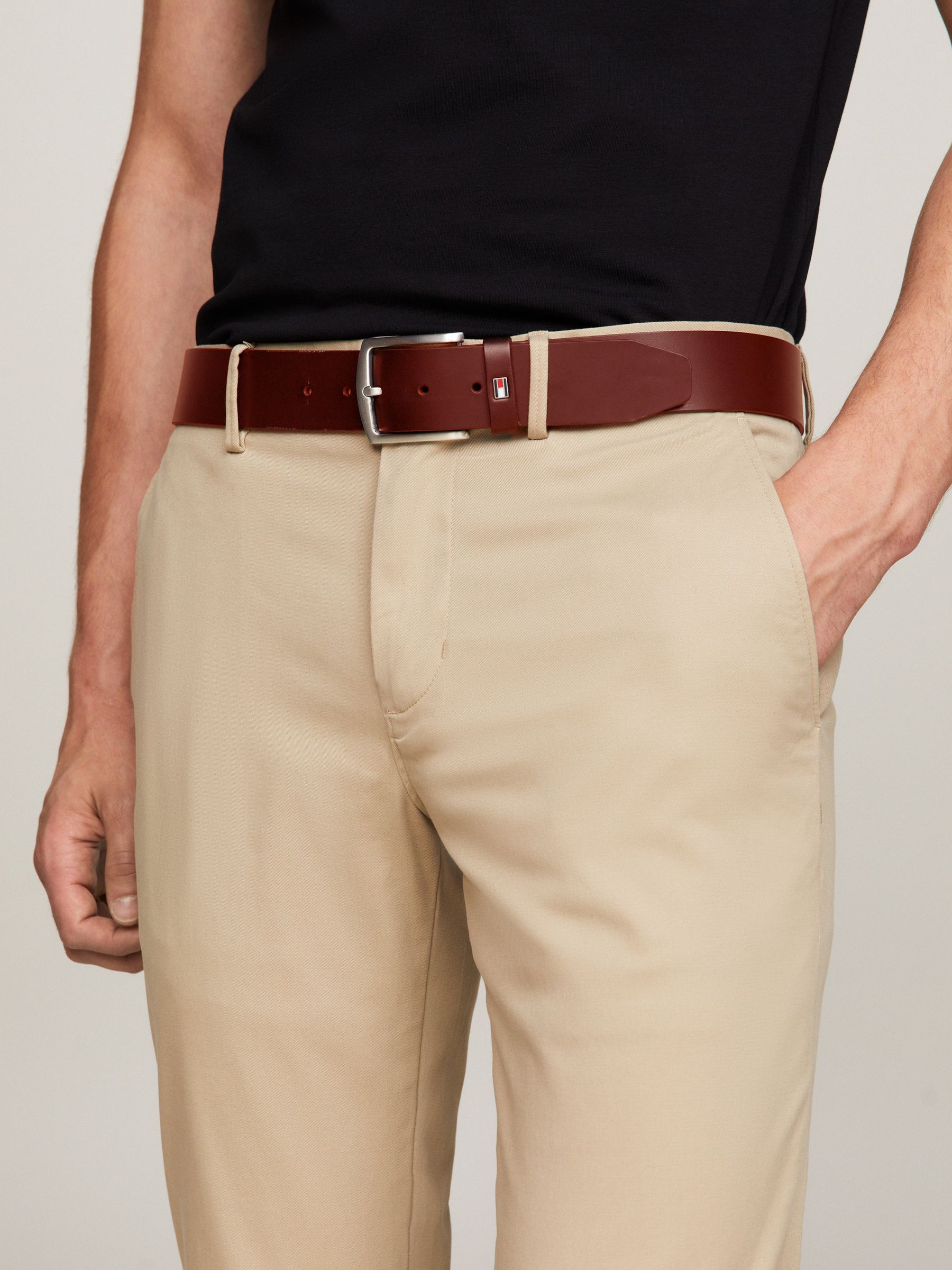 Lichtbruin - Tommy Hilfiger New Denton riem
