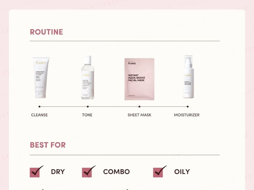 Botanic Pretti5 - Instant Aqua Boost Gezichtsmasker