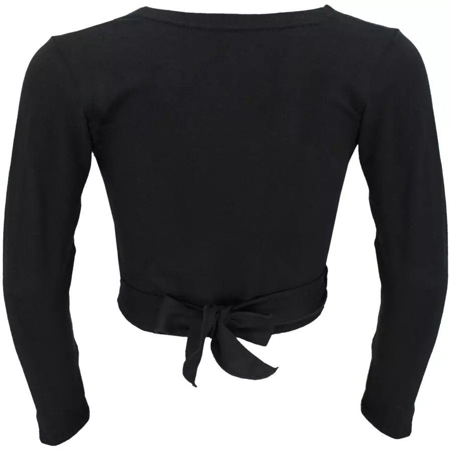 Aquarti Mädchen Ballett Bolero Langarm schwarz