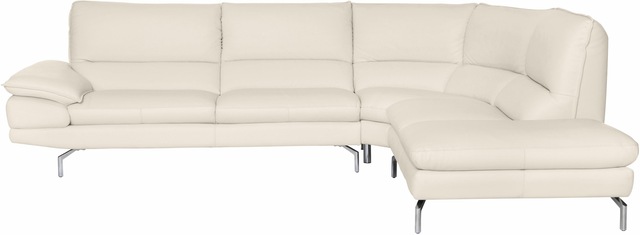 CALIA ITALIA Ecksofa »Dave, italienisches Designsofa L-Form, erstklassiger Sitzkomfort« Ottomane wahlweise links oder rechts, in zwei tollen Lederqualitäten