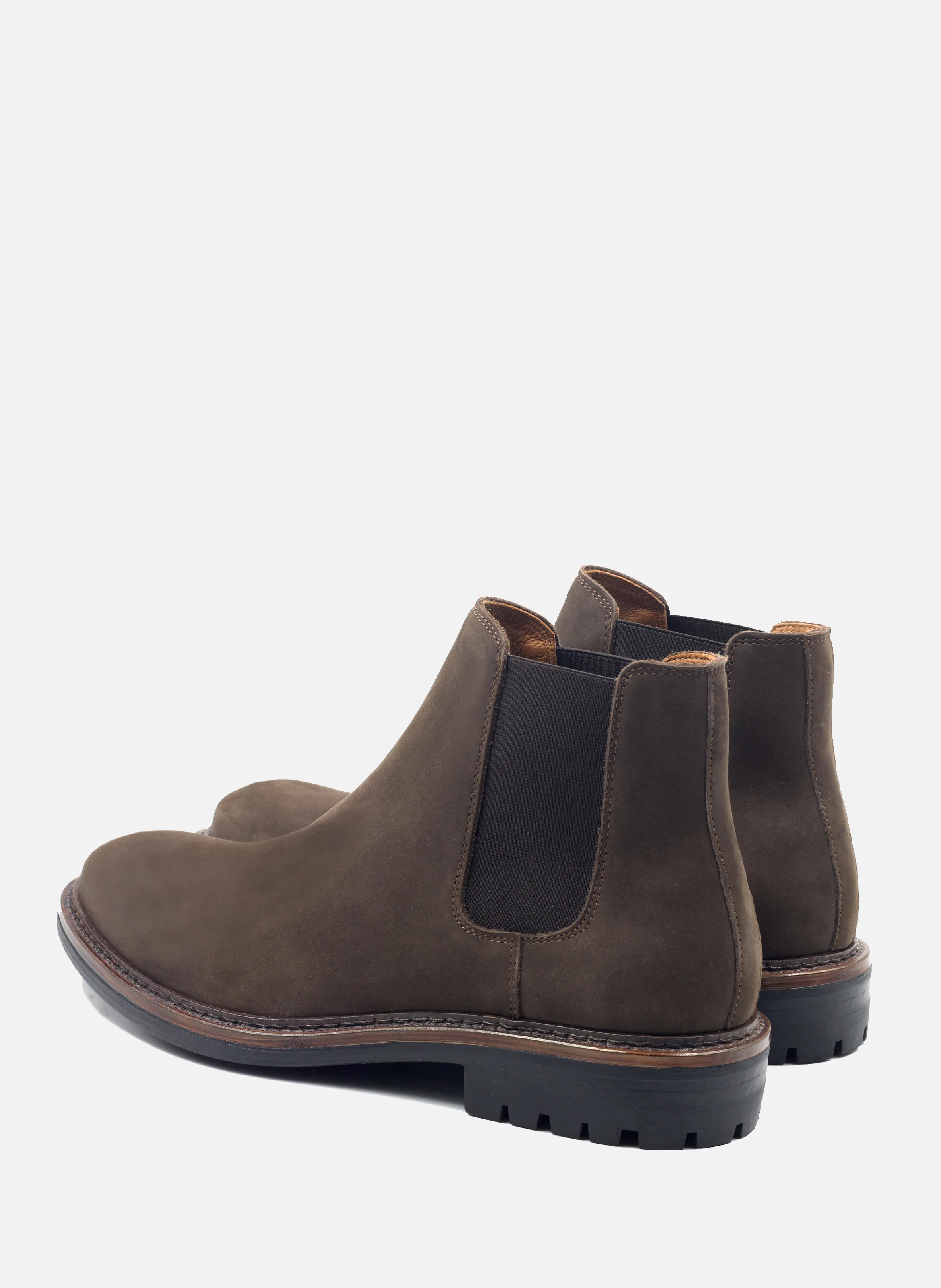 Chelsea basse cuir nubuck | Marron