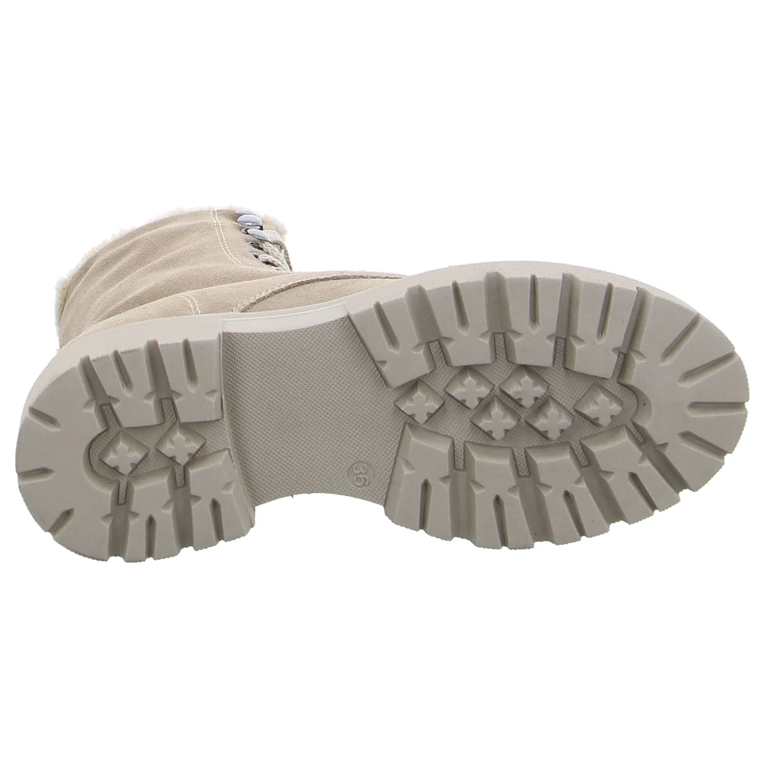 SCHUHENGEL Boot Beige Leder