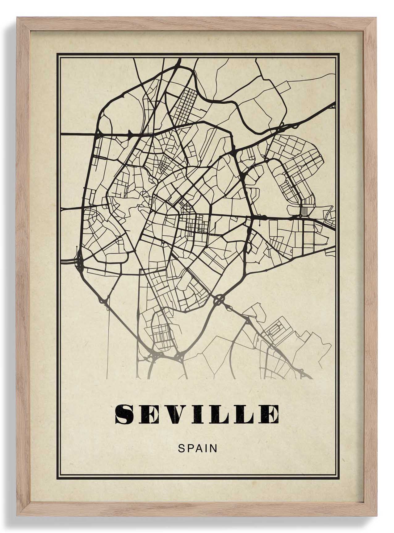 Sevilla Stadt Sepia