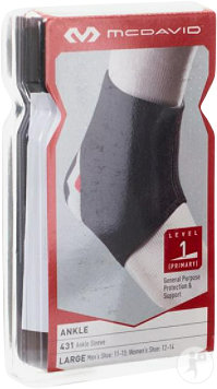 McDavid 431 Support De Cheville Noir Extra Large 1 Pièce