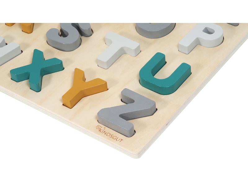 Kindsgut Holzpuzzle ABC-Puzzle Caspar Spielerisch das Alphabet kennenlernen