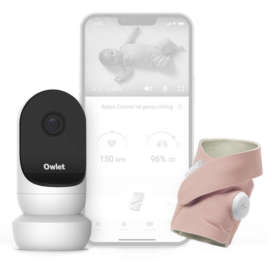 Owlet Monitor Duo Smart Sock 3 und Camera 2 edelrosa