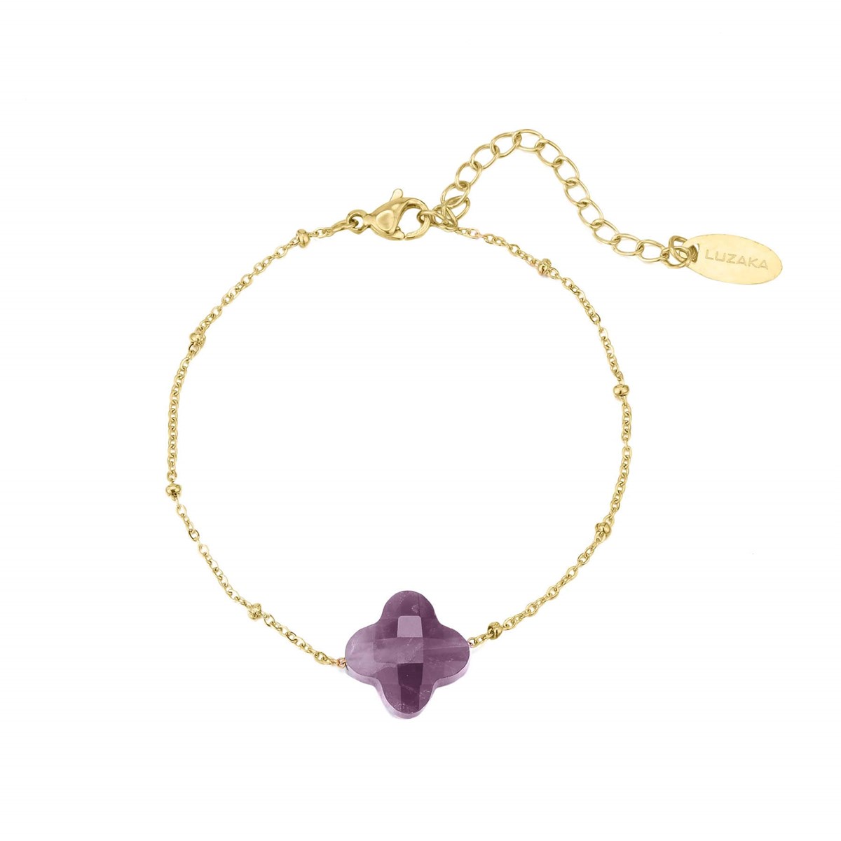 Bracelet Trefle Améthyste