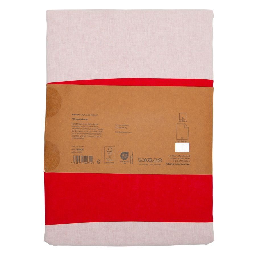 Bayern Munich Ensemble de Literie - Rouge/Blanc