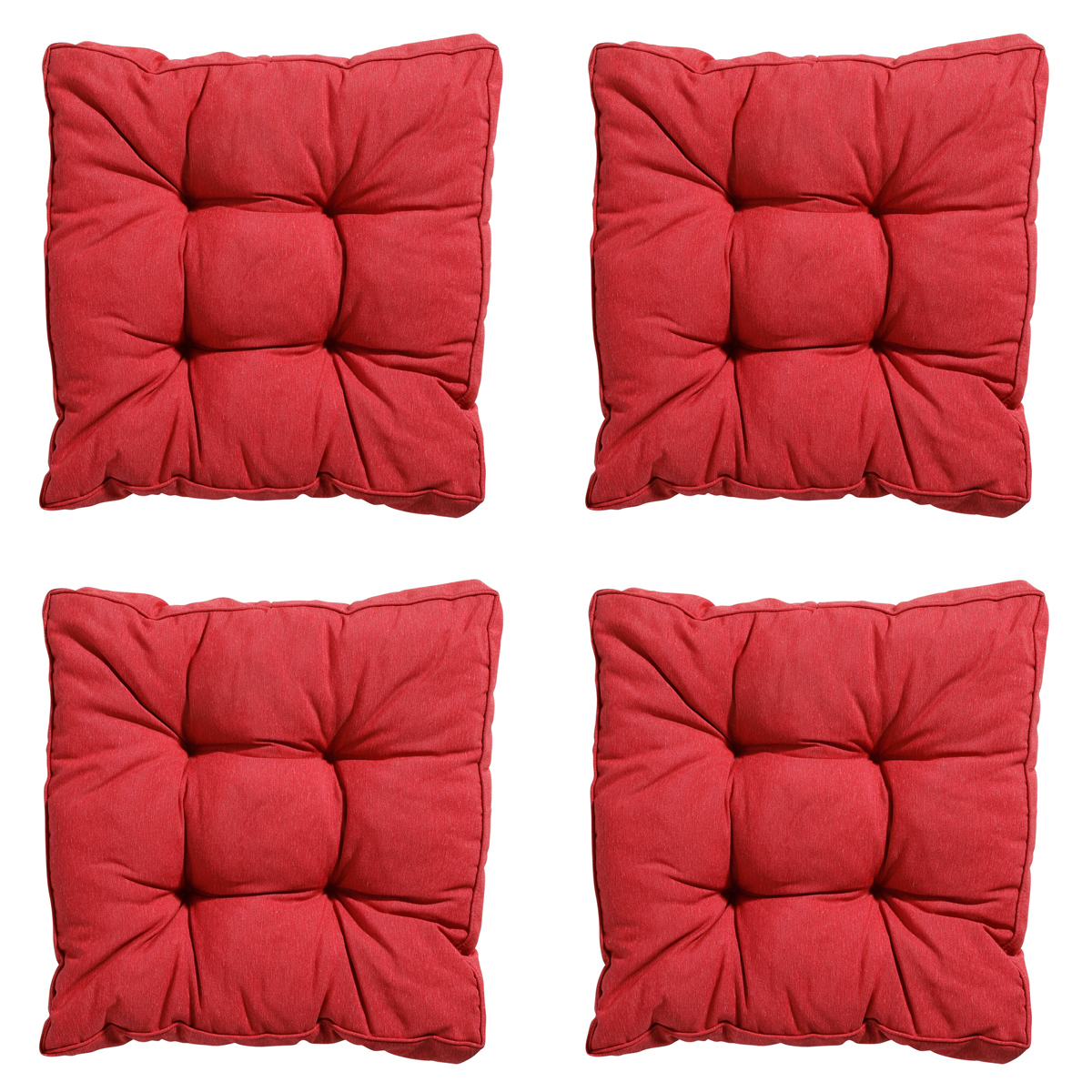 Madison Panama brick red Zitkussen - Set van 4