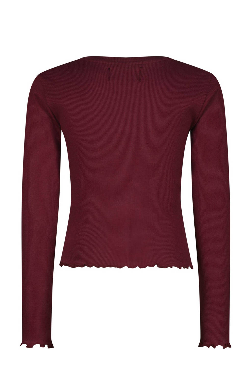 Raizzed longsleeve donkerrood