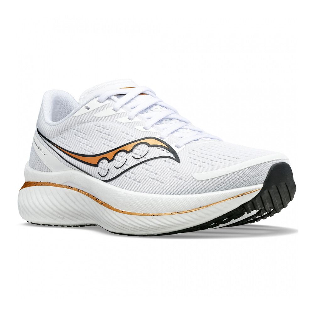 Saucony ENDORPHIN SPEED 3 - Chaussures running Femme white/gold