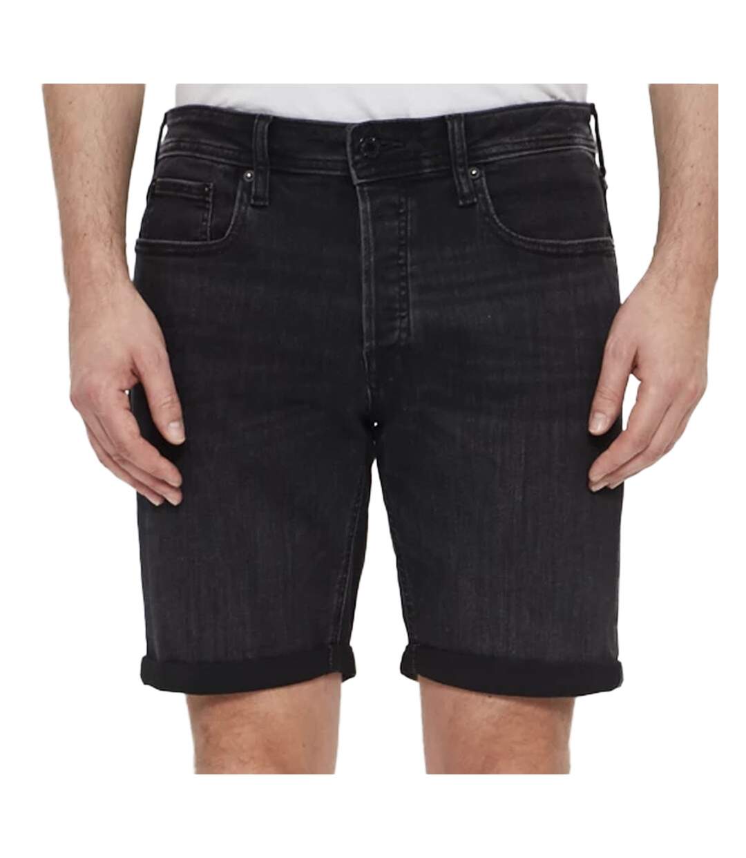 Short en Jean Noir Homme Jack & Jones 12211748
